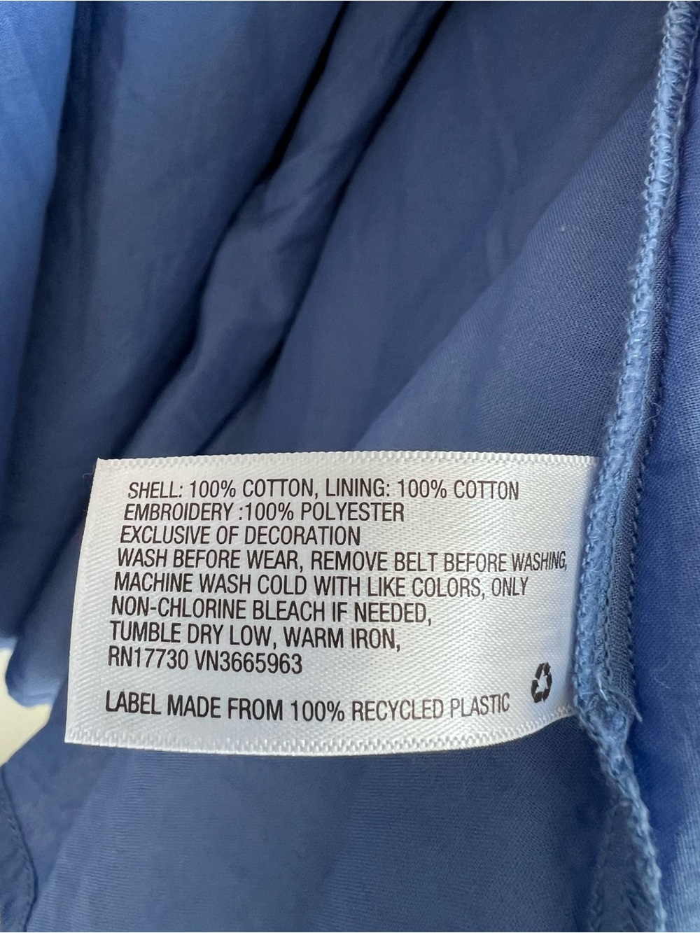 Cat & Jack | 100% Cotton Blue Sundress with White Waist Tie Size L (10-12) - Picture 11 of 15
